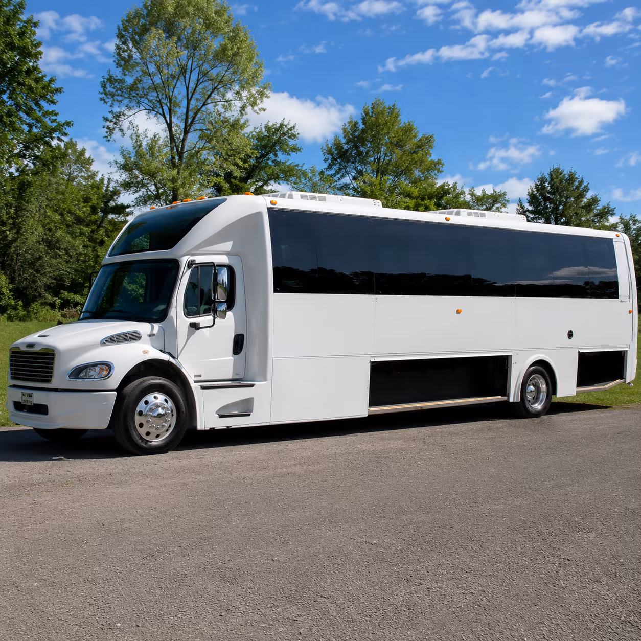 Brockton brockton prom party bus rental party bus exterior