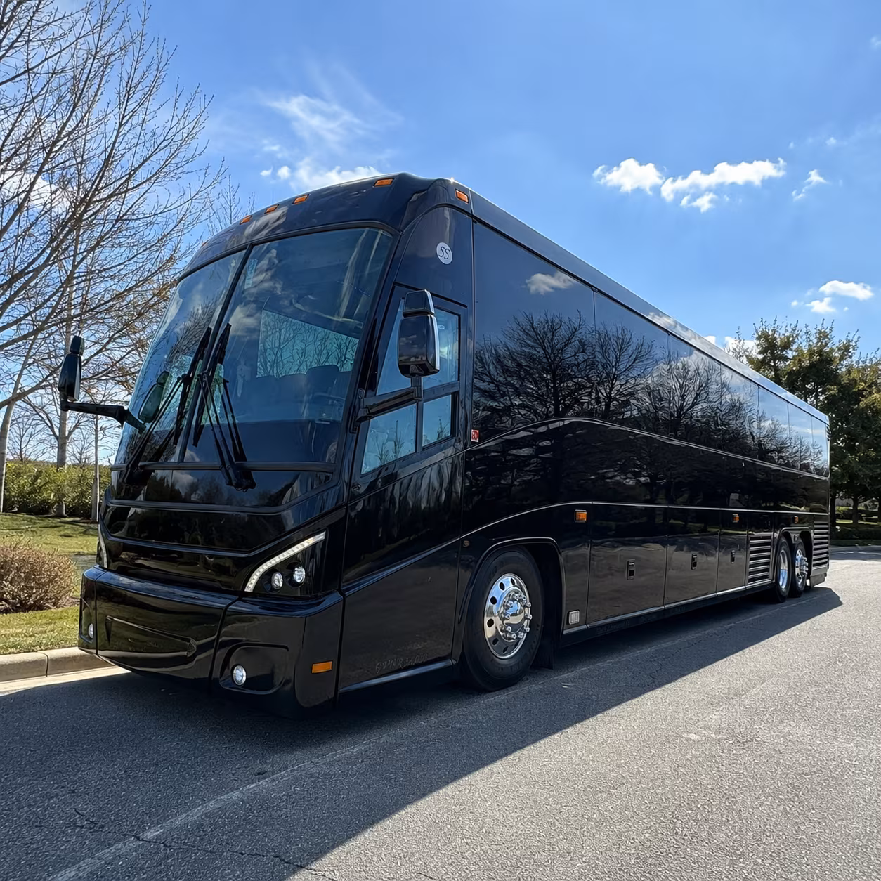 Brockton brockton school event bus rental party bus exterior