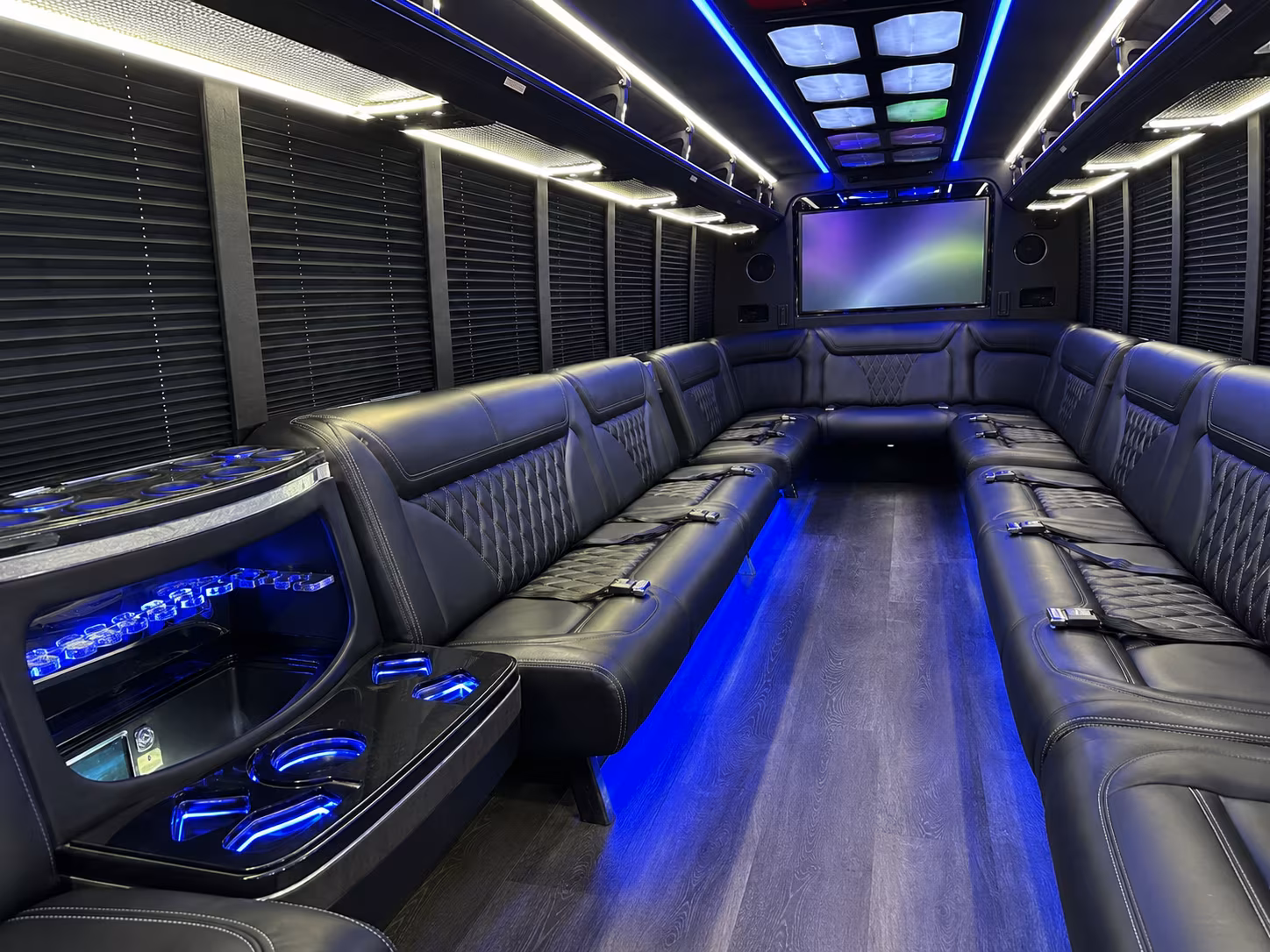 Brockton brockton sporting event party bus rental party bus exterior