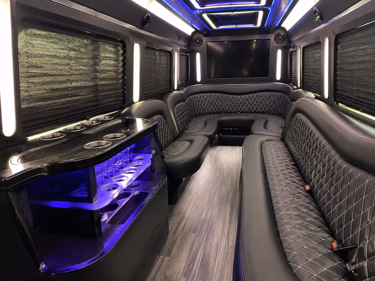 Brockton brockton sporting event party bus rental party bus exterior