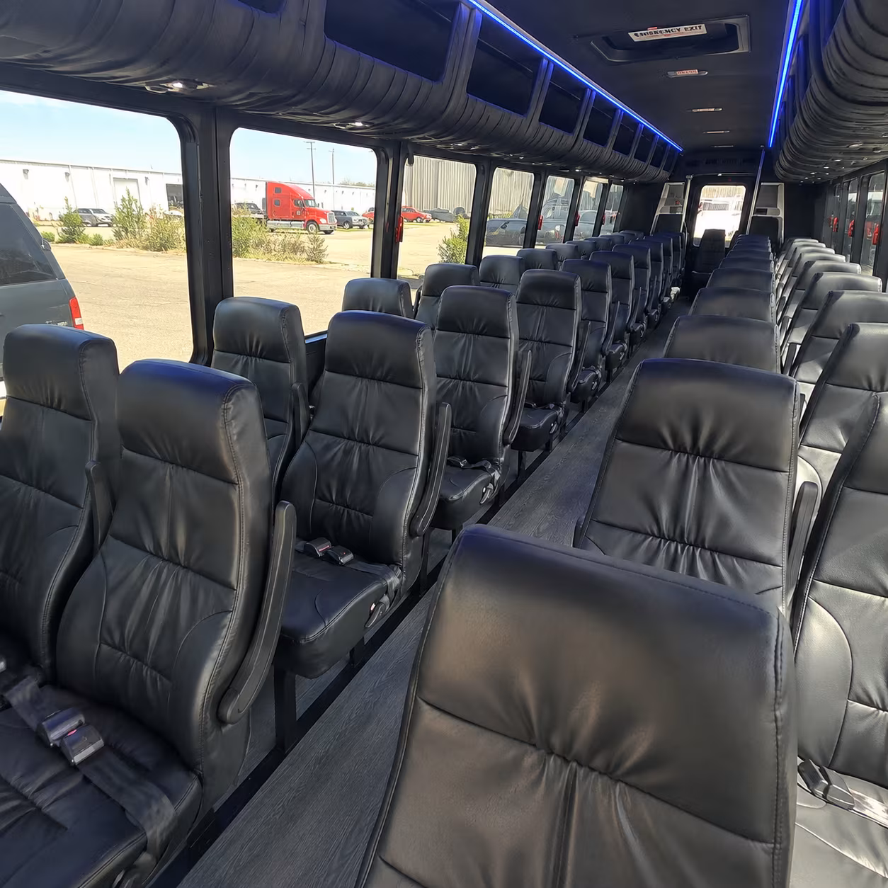 Brockton Corporate Transportation party bus interior