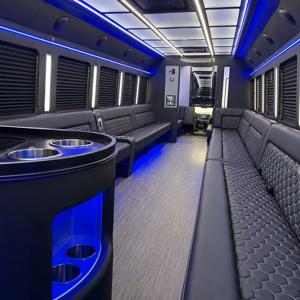 Brockton Sporting Event Transportation onboard seating