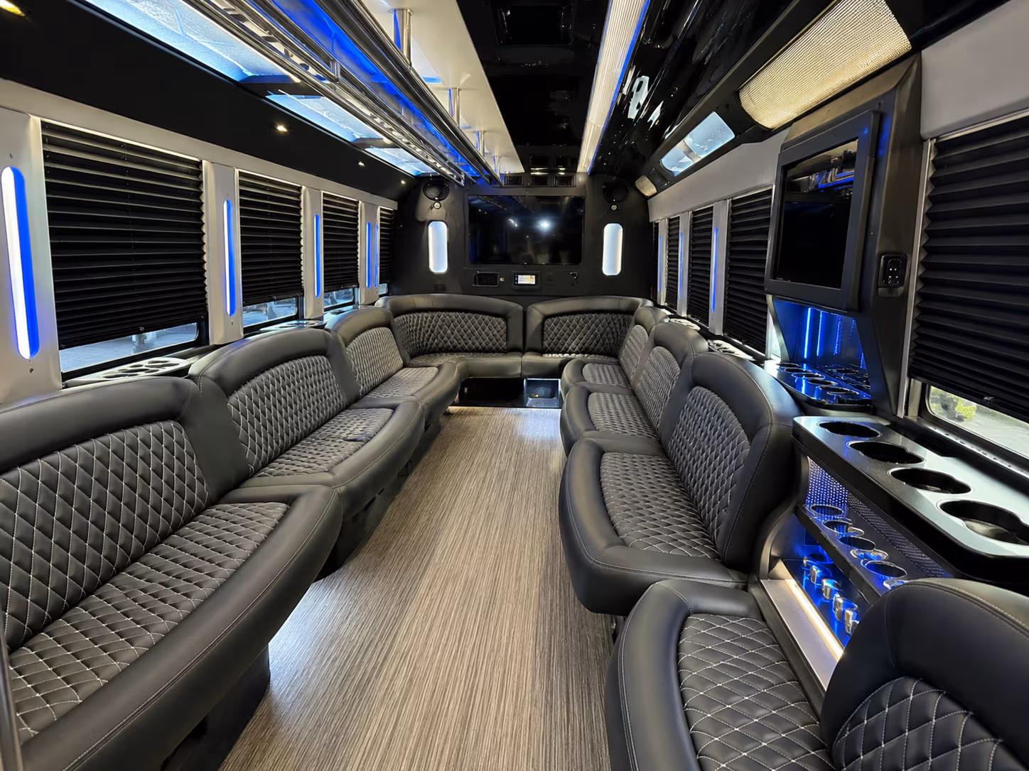 Brockton Wedding Transportation onboard seating