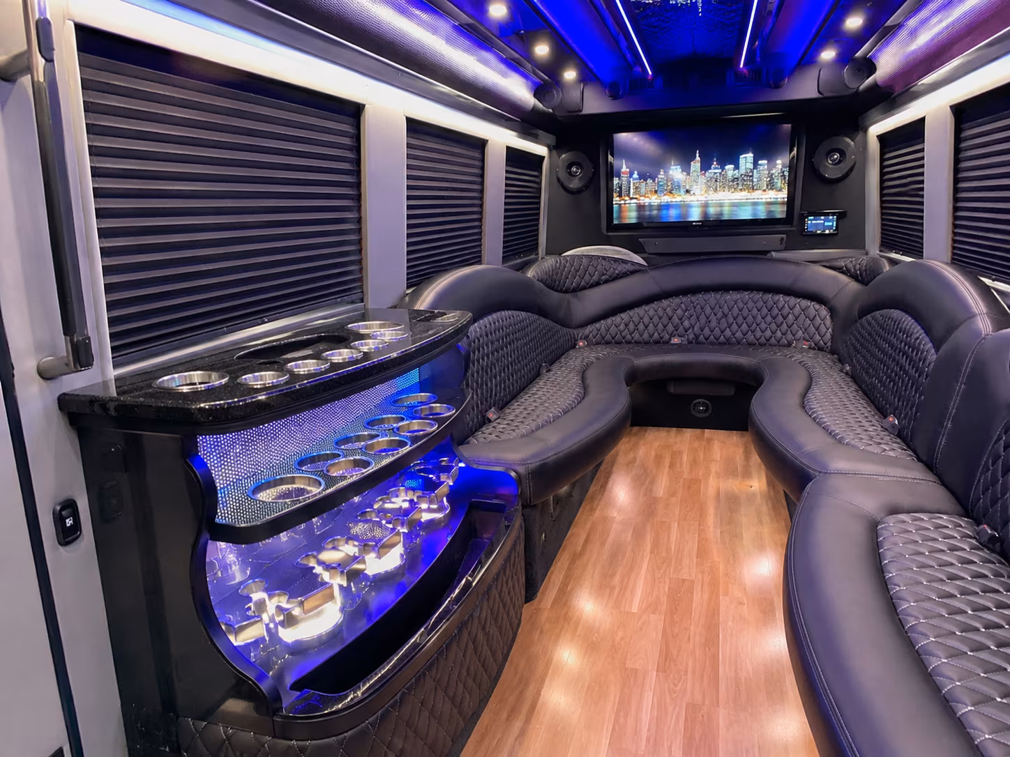 Brockton Winery Tour & Pub Crawl Transportation onboard seating
