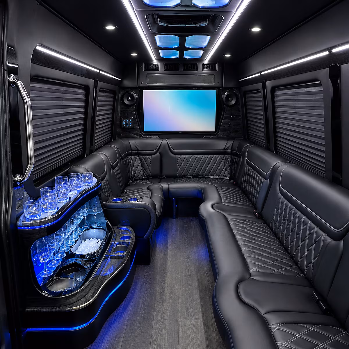 Minibus interior