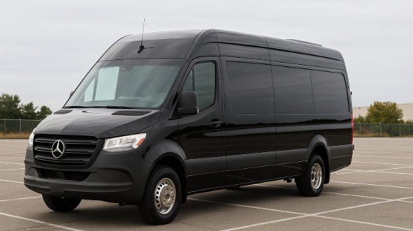 Exterior of Charter Bus Company White Plains's 15 Passenger Party Bus in White Plains