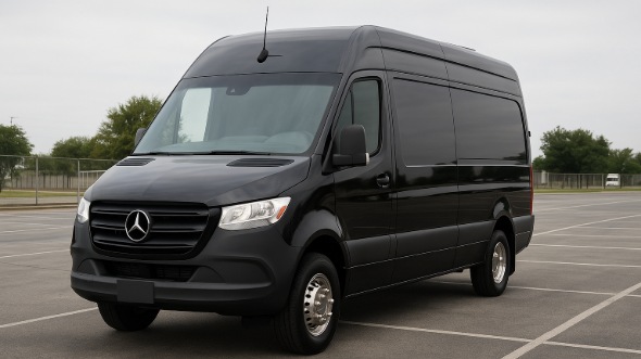 Exterior of Charter Bus Company New Britain's 18 Passenger Party Bus in New Britain
