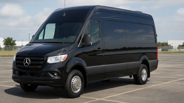 Exterior of Charter Bus Company White Plains's 18 Passenger Party Bus in White Plains