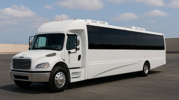 Exterior of Charter Bus Company Brockton's 25 Passenger Minibus in Brockton