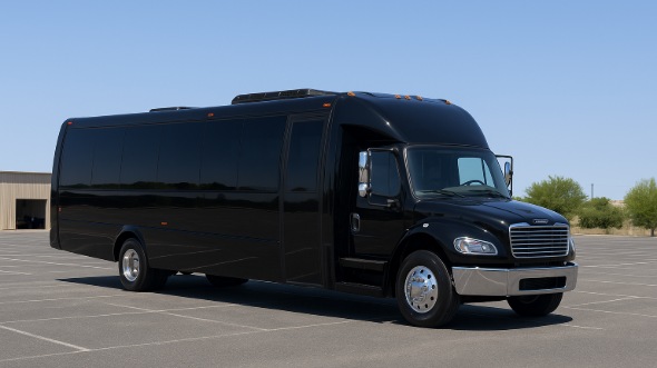 Exterior of Charter Bus Company Hartford's 25 Passenger Party Bus in Hartford