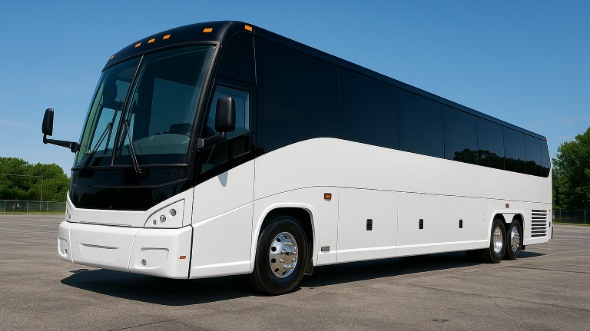 Exterior of Charter Bus Company Brockton's 45 Passenger Charter Bus in Brockton