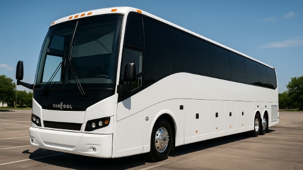 Exterior of Charter Bus Company Brockton's 46 Passenger Charter Bus in Brockton