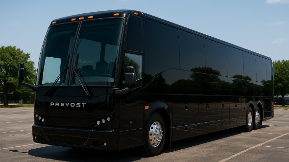 Exterior of Brockton Party Bus Company's 50 Passenger Party Bus in Brockton