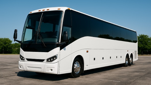 Exterior of Charter Bus Company Yonkers's 50 Passenger Party Bus in Yonkers