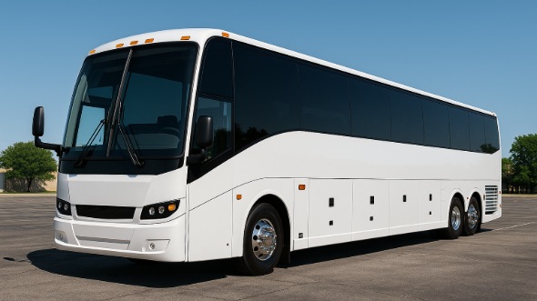 Exterior of Charter Bus Company Brockton's 55 Passenger Charter Bus in Brockton