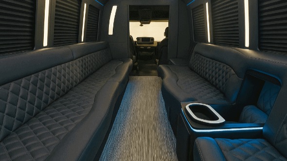 brockton 50 passenger party bus inside